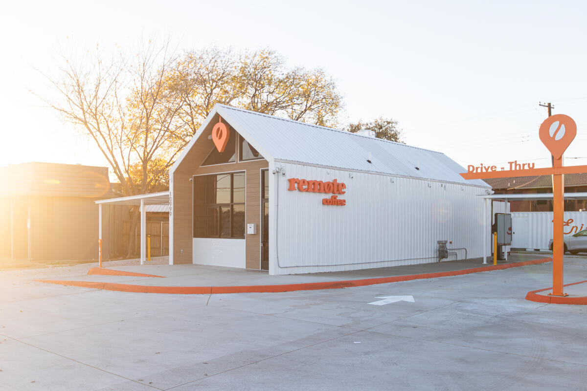 Remote Coffee flagship drive-thru location in Dallas