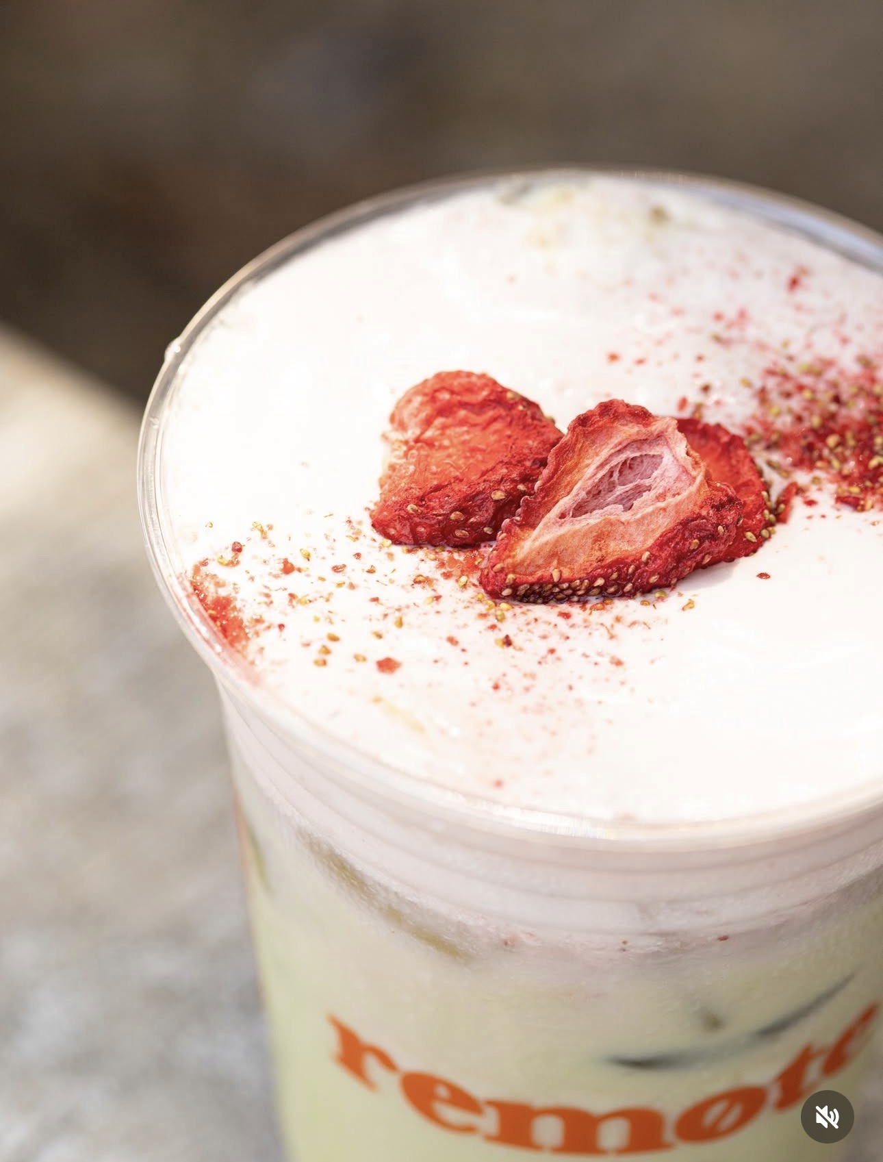 Remote Coffee strawberry drink